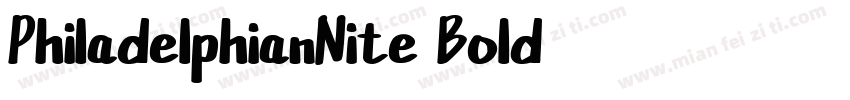 PhiladelphianNite Bold字体转换